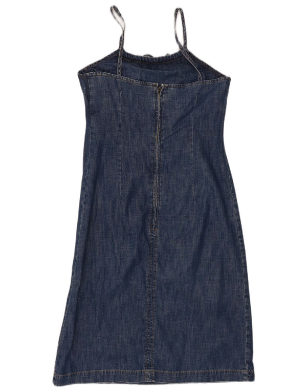 Tom Tailor Vestido vaquero sin mangas para mujer EU 36 Small Azul marino Algodón