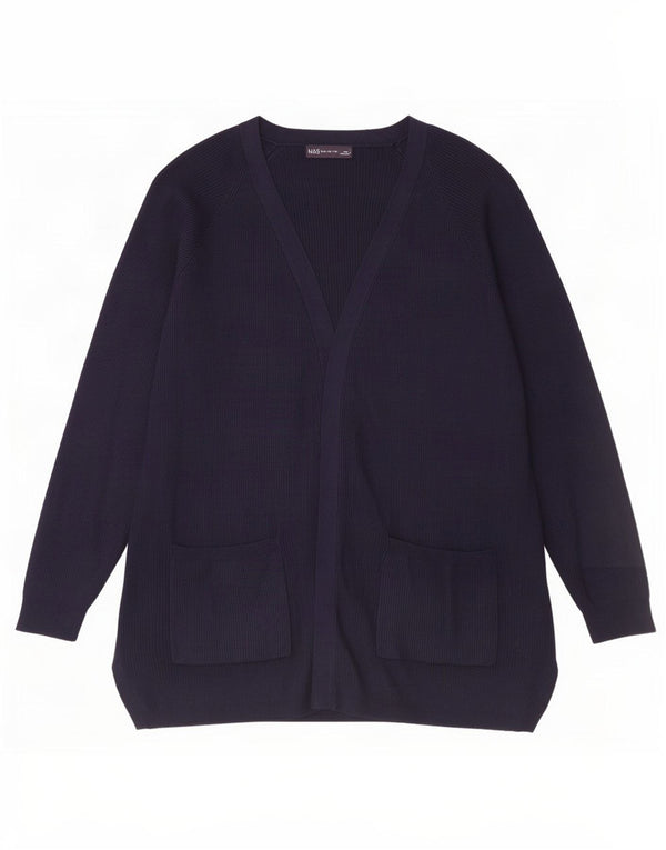 Marks & Spencer Suéter tipo cárdigan extragrande para mujer UK 46 Grande Azul marino