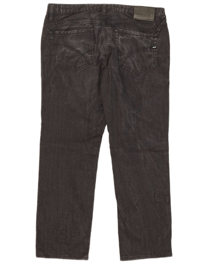 Vaqueros rectos para hombre Gas W36 L29 Algodón gris