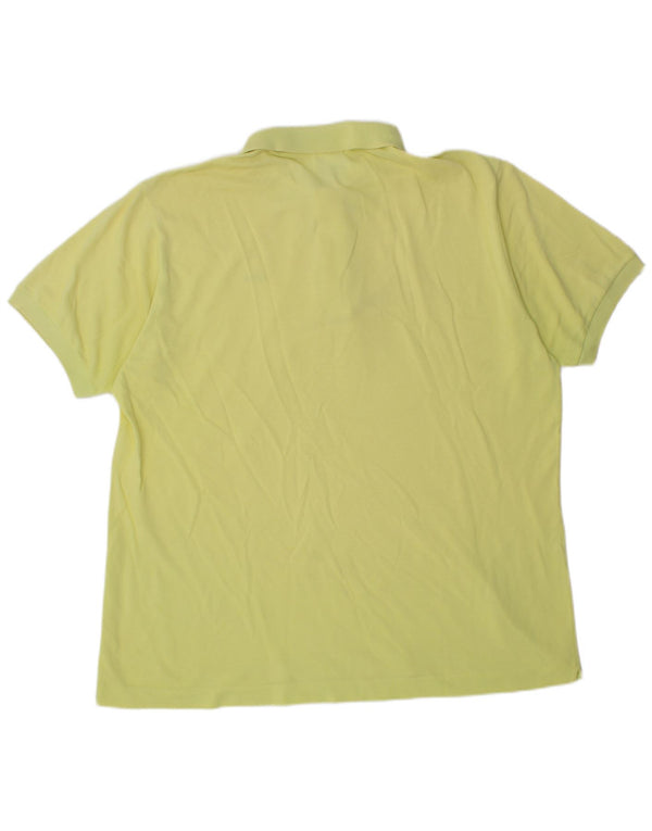 LACOSTE Polo para hombre Talla 6 XL Algodón amarillo