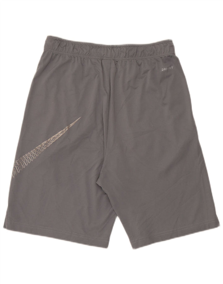 Pantalones cortos deportivos Nike Dri Fit Graphic para hombre Poliéster gris medio