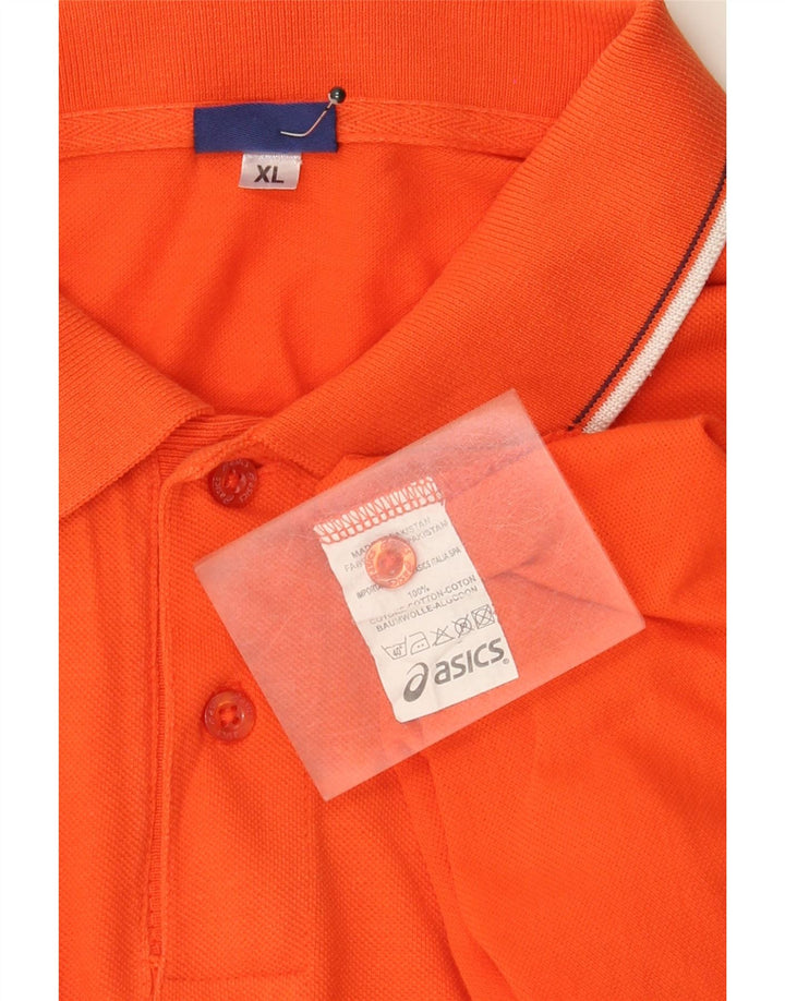 Polo Asics Hombre XL Naranja Algodón