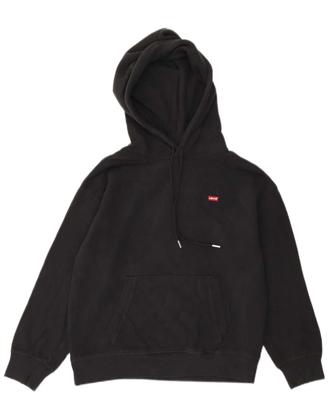 Levi's Hombre Sudadera Con Capucha Jumper Small Algodón Negro