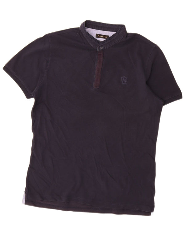 Polo Massimo Dutti Hombre Large Azul Marino Algodón