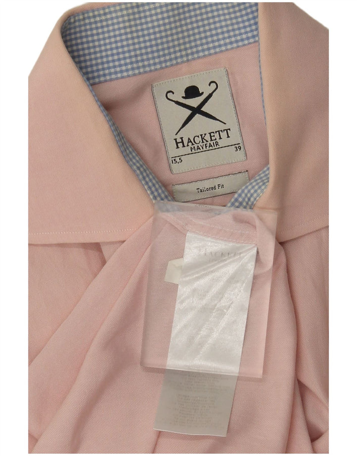 Hackett Camisa formal a medida para hombre Talla 15 39 Algodón rosa medio
