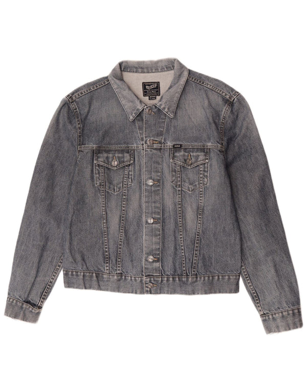Gas Chaqueta vaquera para hombre UK 40 Algodón azul grande