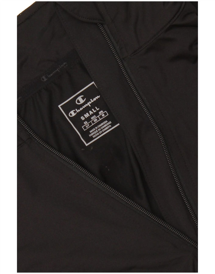 CHAMPION - Chándal con cuello y cremallera para hombre, talla pequeña, color negro