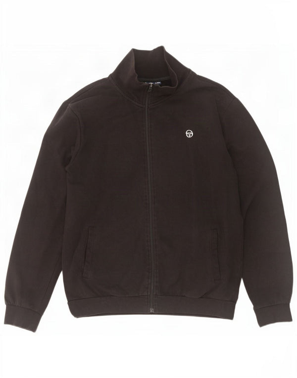 Sergio Tacchini Mens Tracksuit Top Jacket 2XL Black Cotton