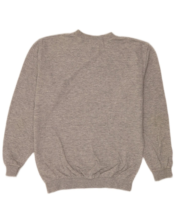 Wrangler Hombre Sudadera Jumper Small Gris Moteado De Algodón