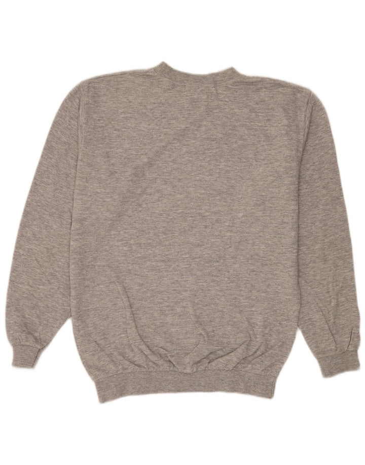 Wrangler Hombre Sudadera Jumper Small Gris Moteado De Algodón