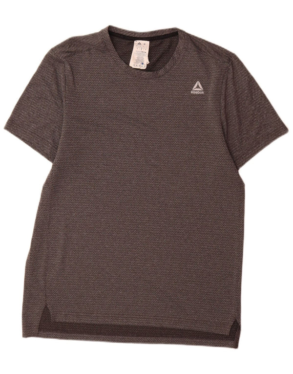 Reebok Hombre Speedwick Camiseta Top Poliéster Gris Medio