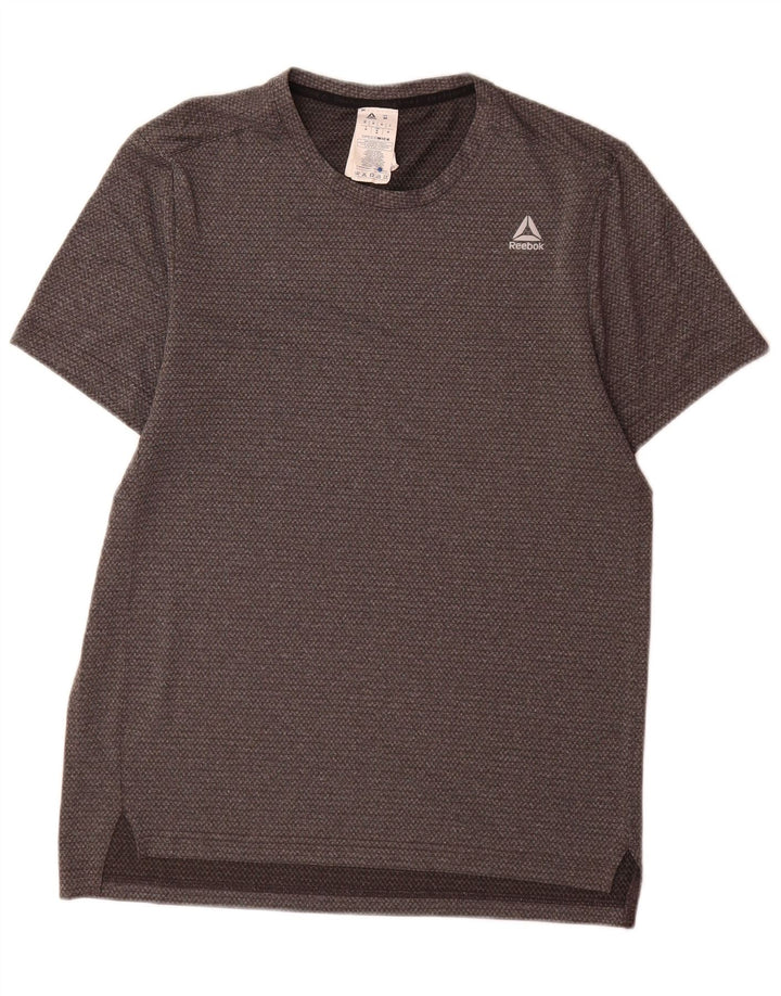 Reebok Hombre Speedwick Camiseta Top Poliéster Gris Medio