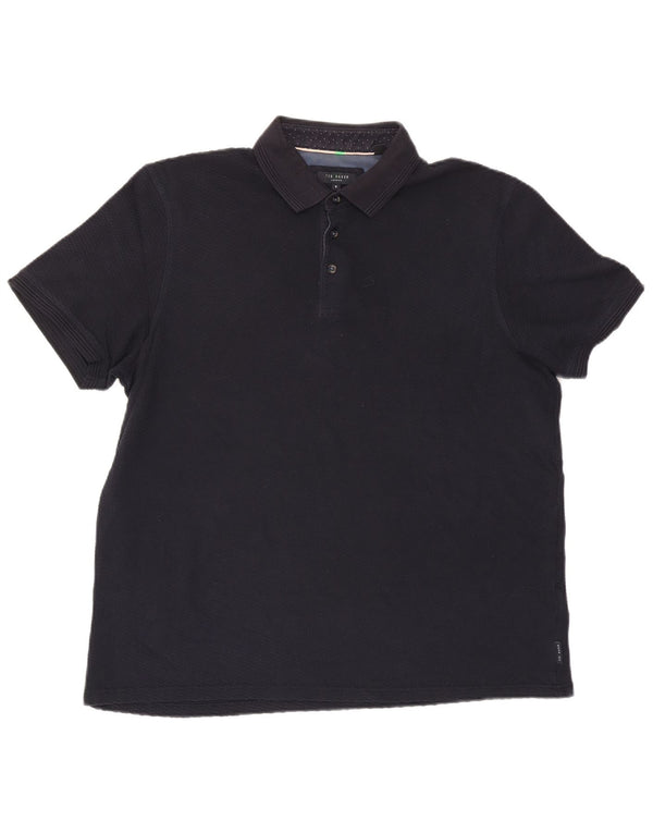 Polo Ted Baker para hombre talla 6 2XL algodón azul marino