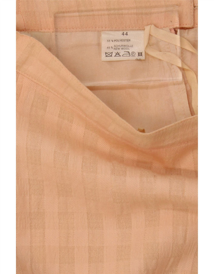 VINTAGE Womens Straight Skirt IT 44 Medium W32  Beige Check Polyester Vintage Vintage and Second-Hand Vintage from Messina Hembry 