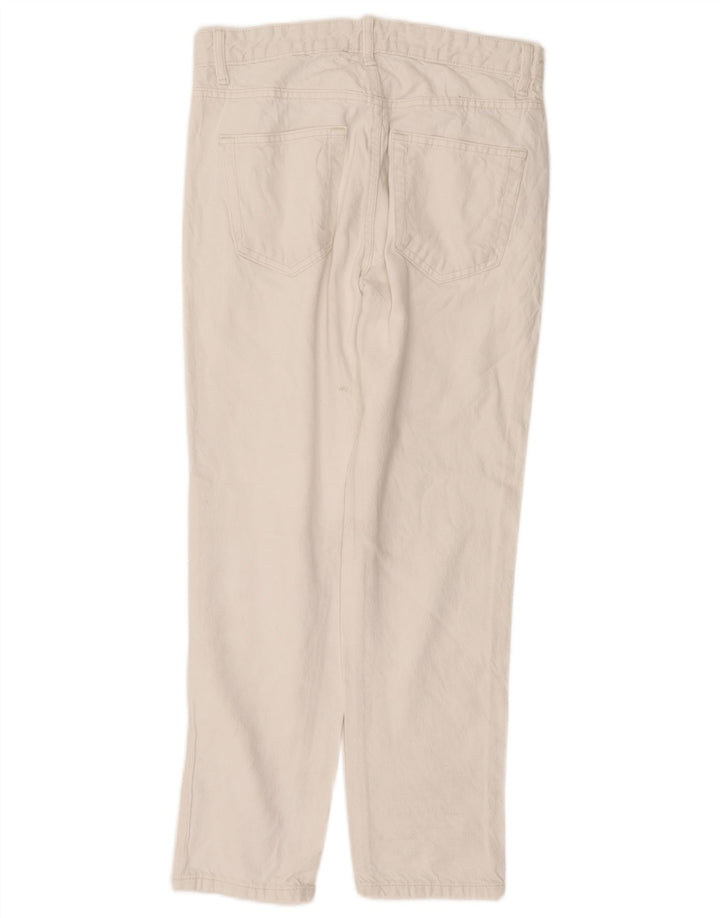 Zara Jeans rectos para hombre EU 38 Small W30 L26 Algodón blanco