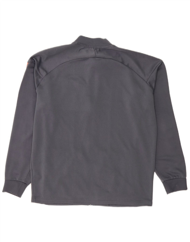 Hummel Mens Graphic Chándal Top Chaqueta Grande Gris