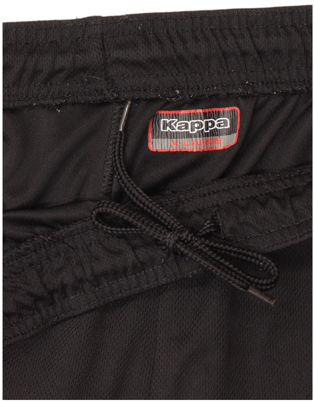 Kappa Hombre Pantalones De Chándal Gráfico Joggers XL Poliéster Negro