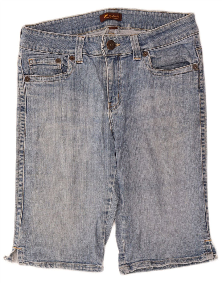 LEE Pantalones cortos de mezclilla para mujer US 11/12 grande W32 algodón azul
