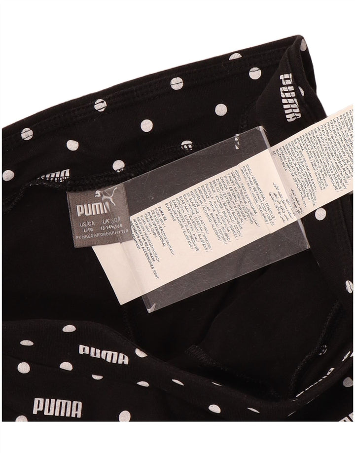 PUMA Leggings gráficos para niña 13-14 años Algodón con lunares negros