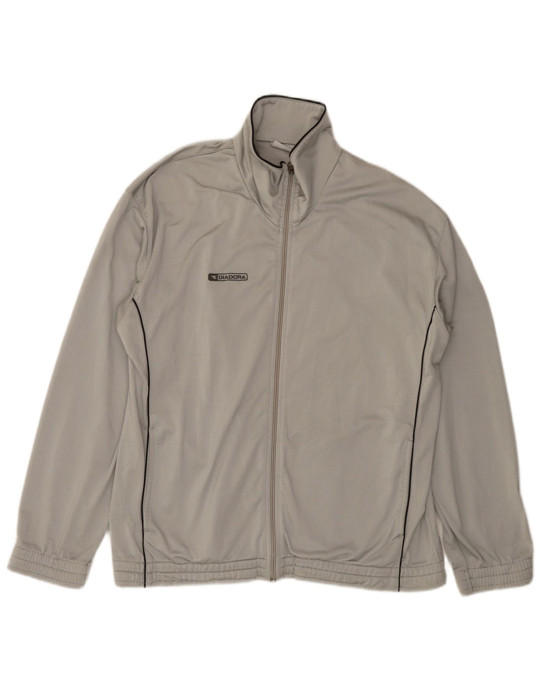 DIADORA Chaqueta de chándal para hombre, talla grande, gris