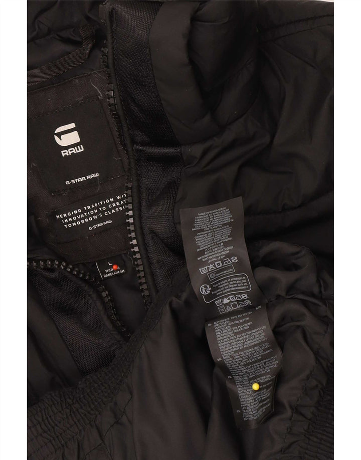 G-Star Chaqueta acolchada para mujer UK 46 Grande Poliéster negro