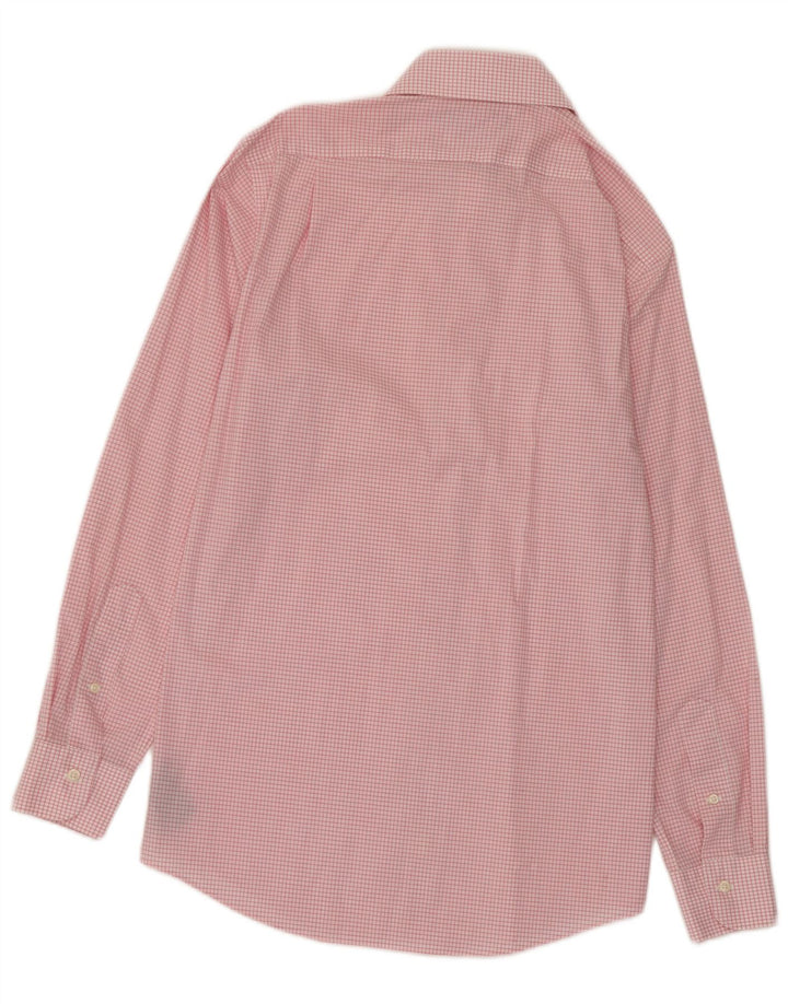 Ralph Lauren Camisa ajustada para hombre Talla 15 38 Algodón a cuadros rosa mediano