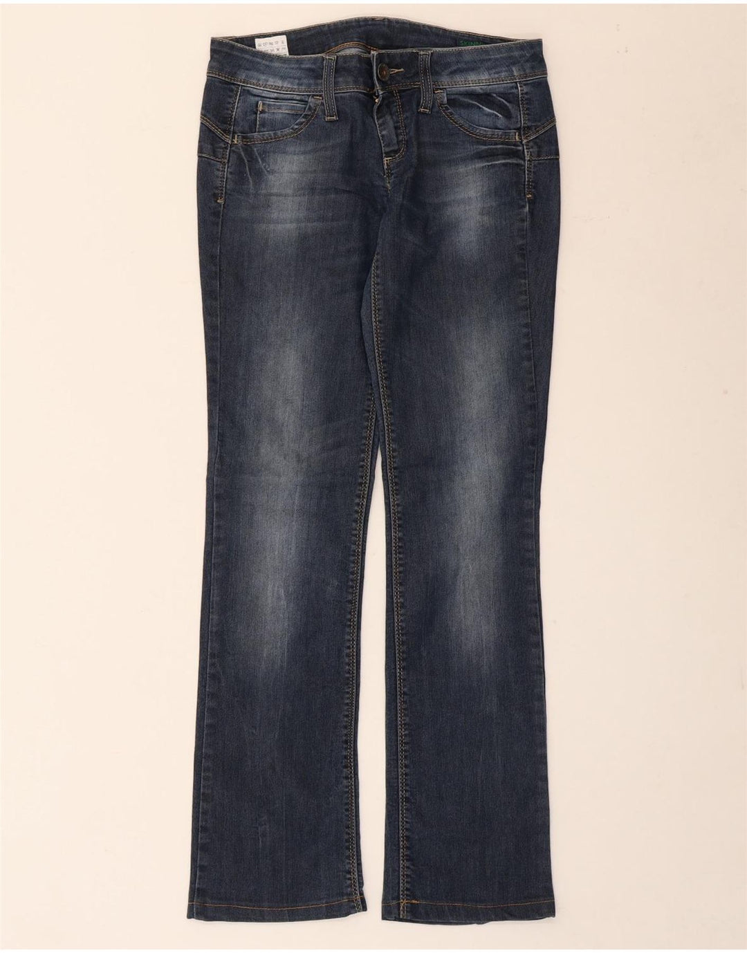 Vaqueros Bootcut Mujer Benetton W28 L30 Azul
