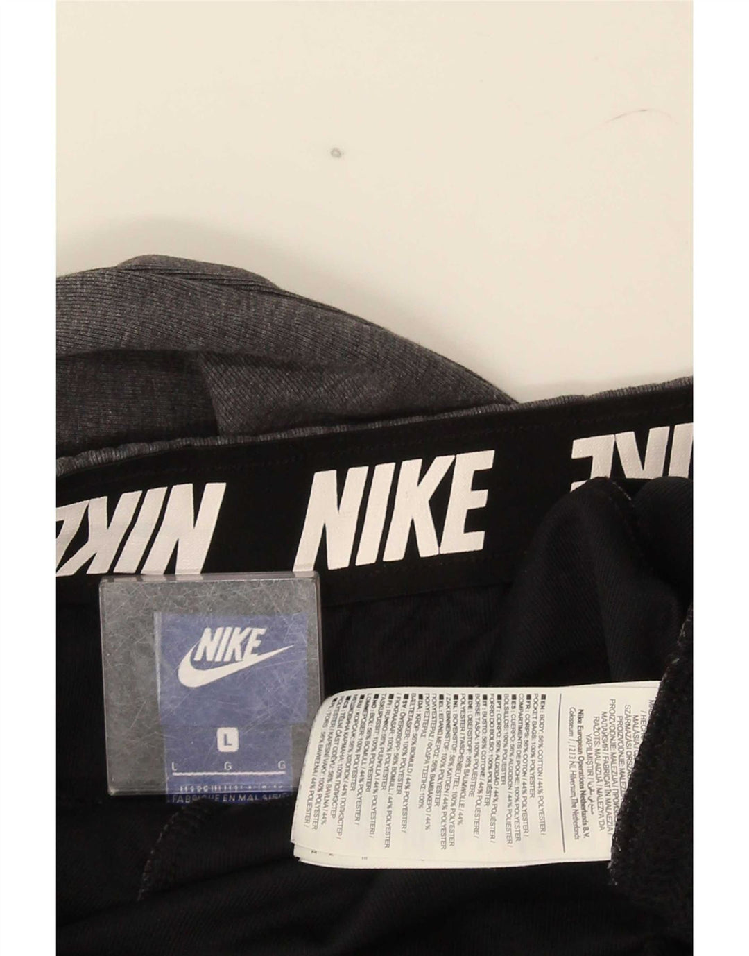 Nike - Pantalones de chándal para hombre, color gris, algodón