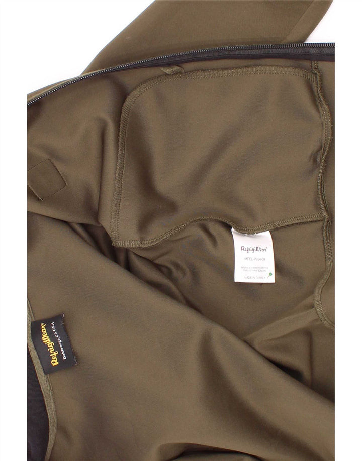 Refrigiwear Suéter con capucha y cremallera para niños 7-8 años Caqui Poliéster