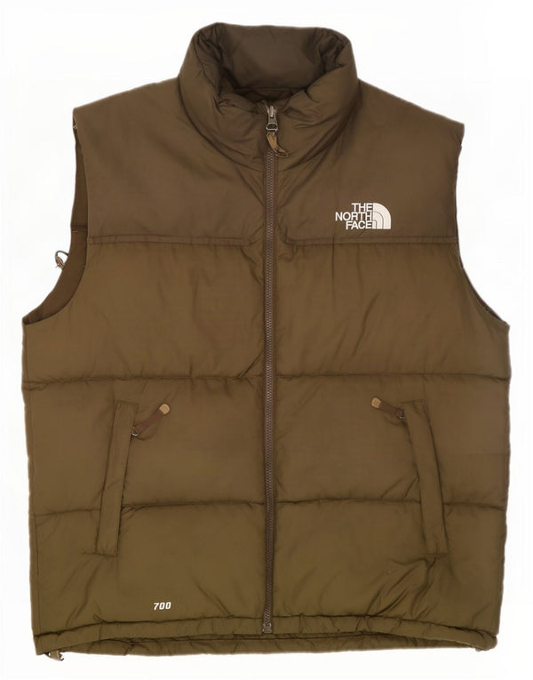 The North Face Chaleco acolchado para hombre UK 42 XL Nylon caqui
