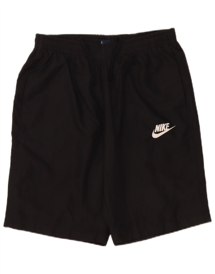 Nike - Pantalones cortos deportivos para hombre, talla grande, poliéster negro
