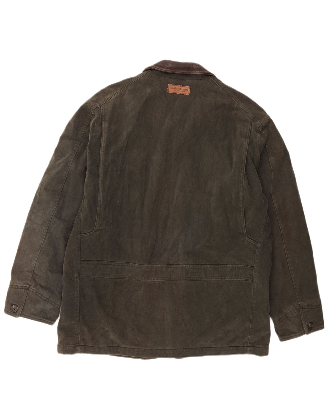 MARLBORO CLASSICS Chaqueta utilitaria para hombre UK 38 Medium Khaki Colourblock