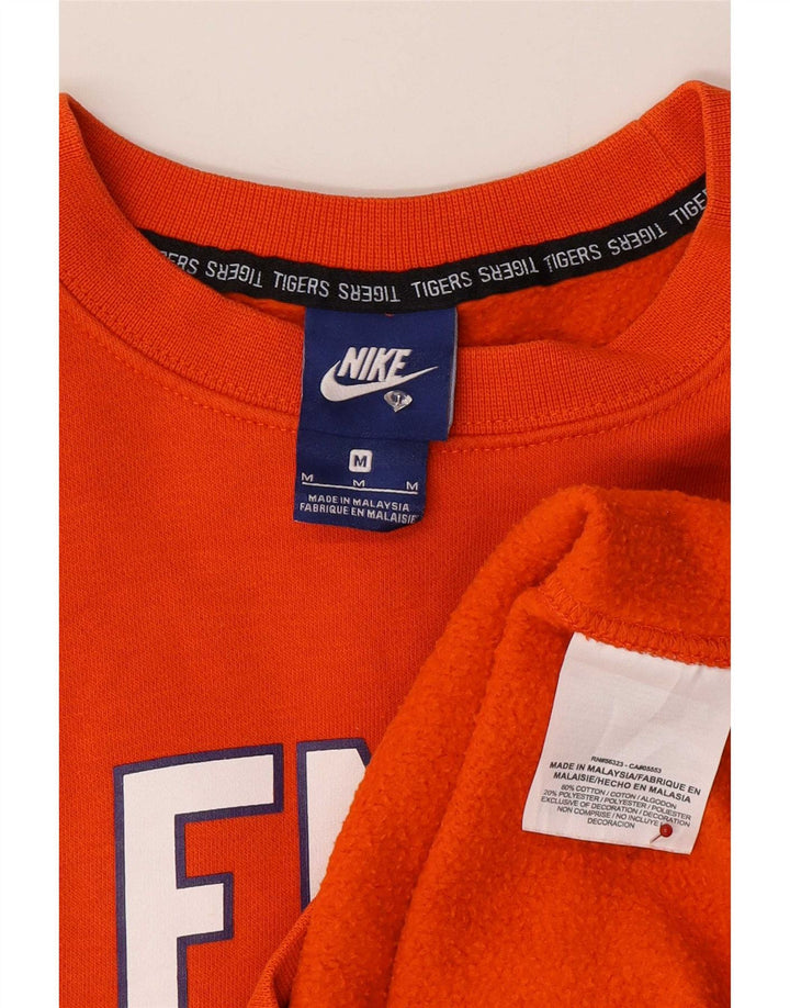 Nike Clemson Graphic Sudadera tipo jersey de algodón naranja mediano