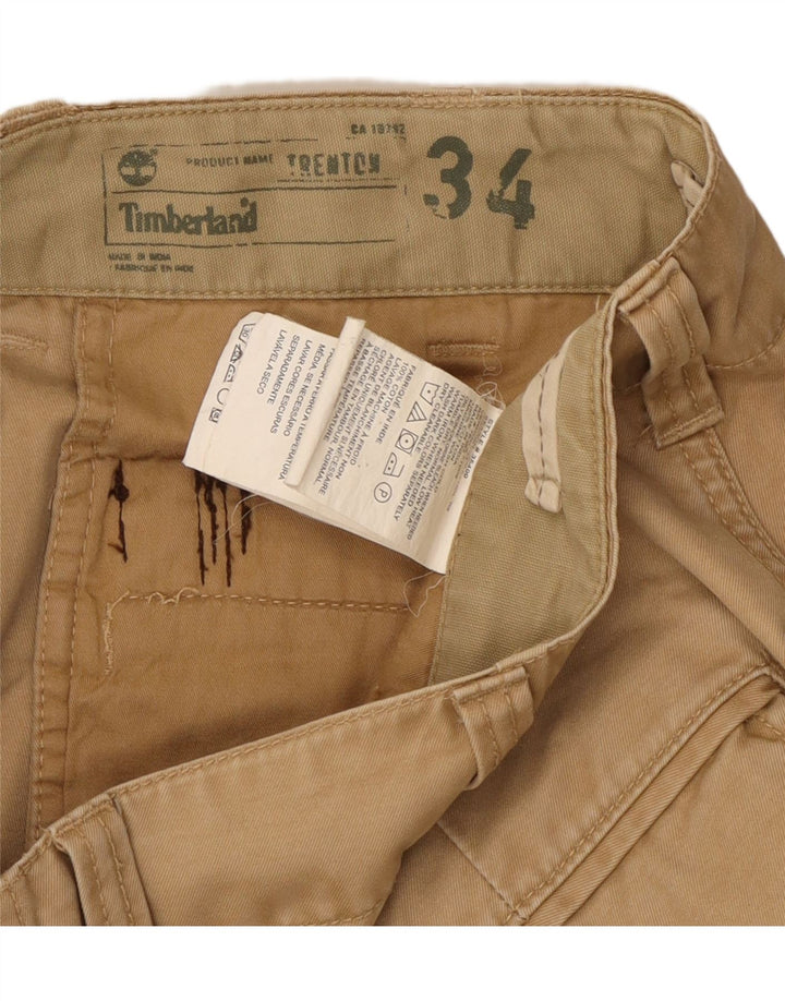 TIMBERLAND Pantalón cargo recto Trenton para hombre W34 L31 Algodón beige