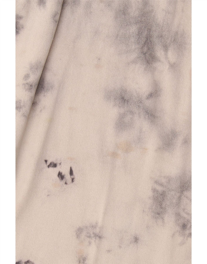 Zara Mujer Maxi Vestido Extragrande UK 40 Pequeño Gris Tie Dye Viscosa