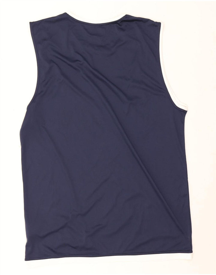 Kappa Hombre Chaleco Top 3XL Azul Marino Poliéster