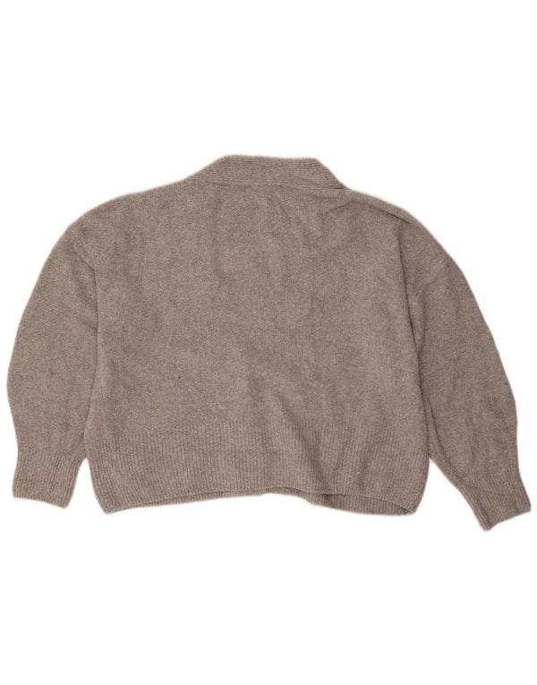 Marks & Spencer Suéter tipo cárdigan extragrande para mujer UK 18 XL Algodón gris
