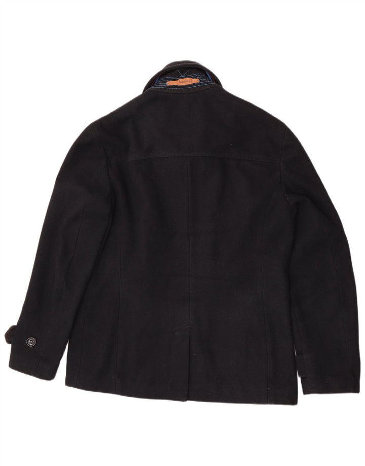 Superdry Chaquetón Commodity para Mujer UK 40 2XL Lana Azul Marino