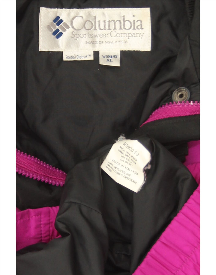 Columbia Bugaboo Chaqueta Bomber Extragrande para Mujer ES 40 XL Púrpura Colorblock