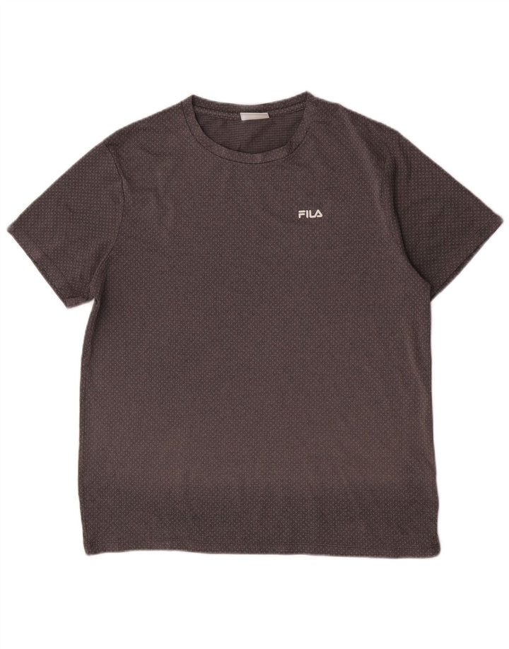 Fila Camiseta para hombre Top Large Gris Poliéster