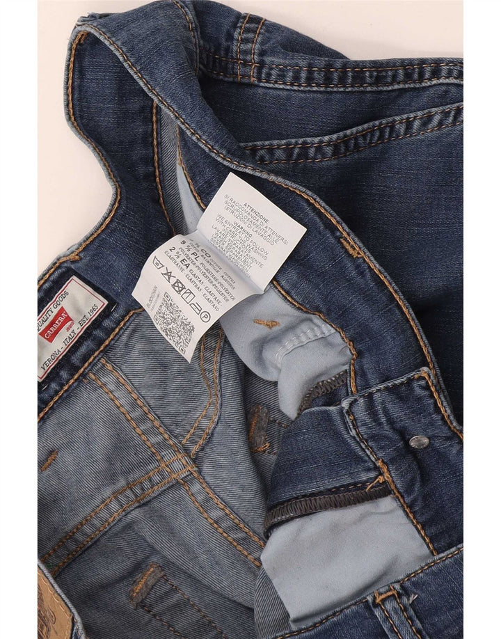 Carrera Mens 618 Denim Cargo Shorts W34 Grande Azul Algodón