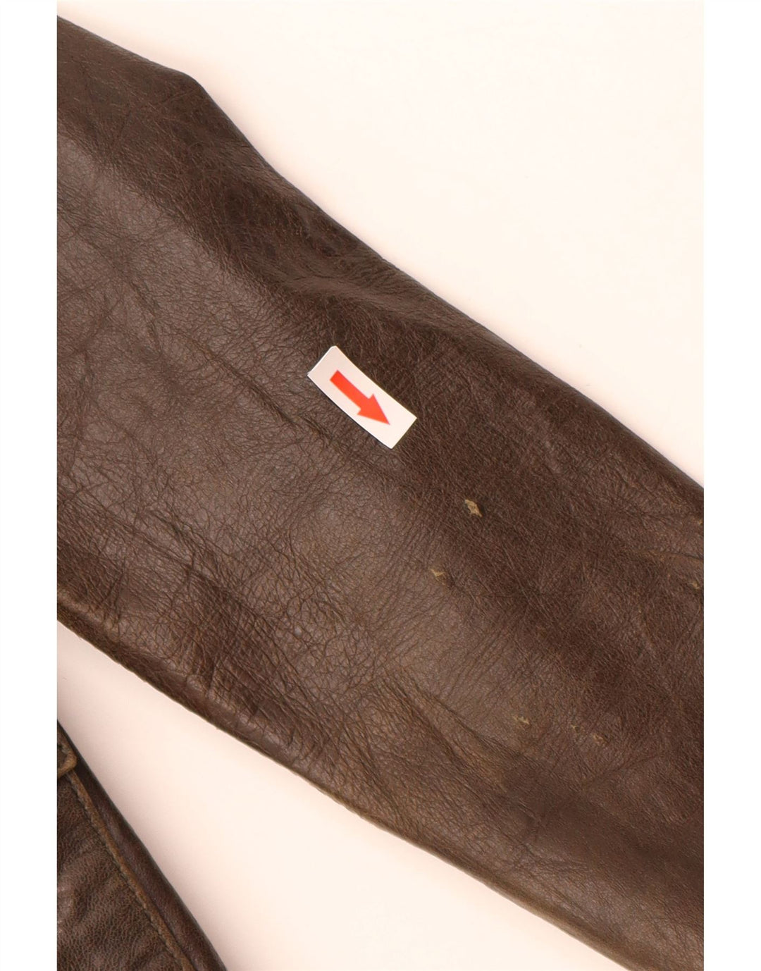 XDYE Chaqueta de cuero militar para mujer UK 8 Small Khaki Leather