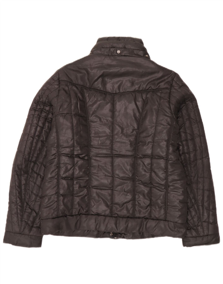 Tommy Hilfiger Chaqueta acolchada para mujer UK 46 Grande Poliéster negro