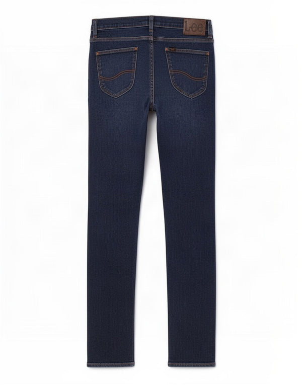 Lee Mens Luke Tapered Slim Jeans W34 L34 Algodón Azul Marino