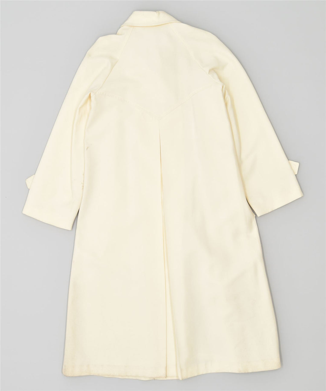 VINTAGE Abrigo de mujer Reino Unido 4 XS Blanco apagado