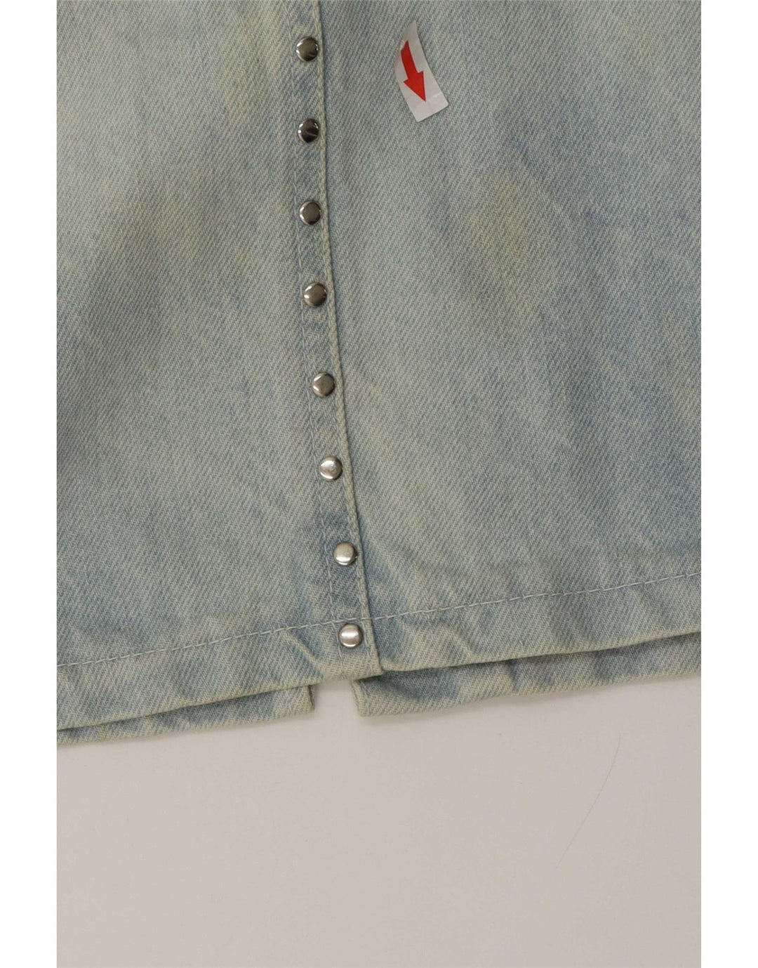 Falda vaquera vintage para mujer mediana W28 algodón azul