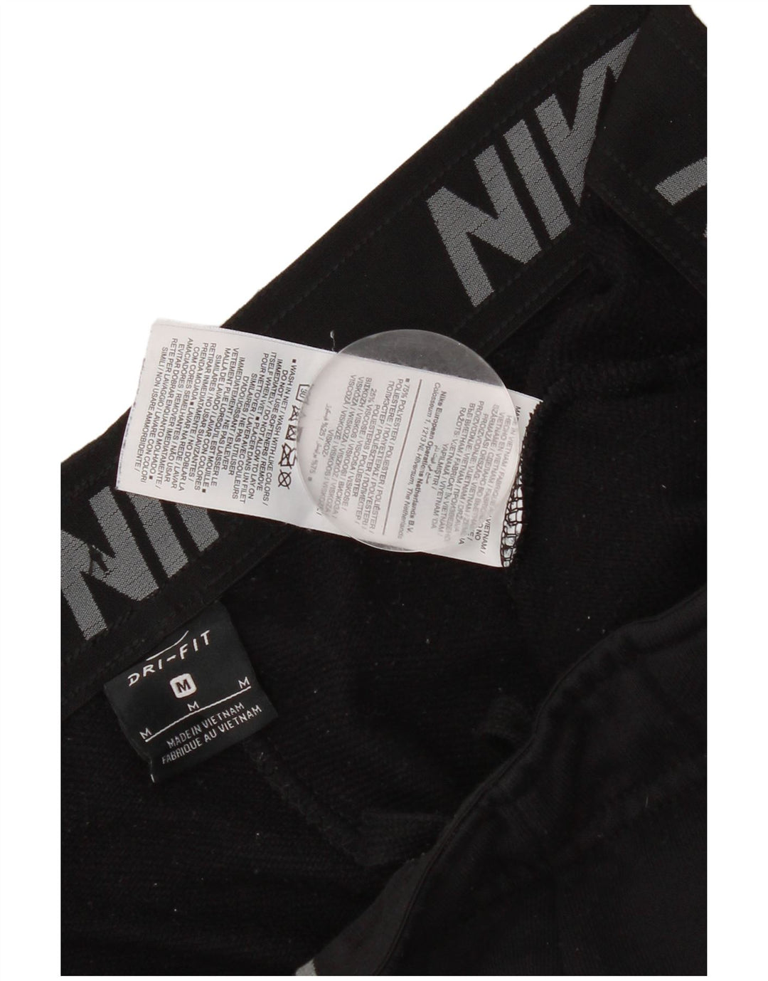 Nike Hombre Dri Fit Chándal Pantalones Joggers Mediano Negro Poliéster