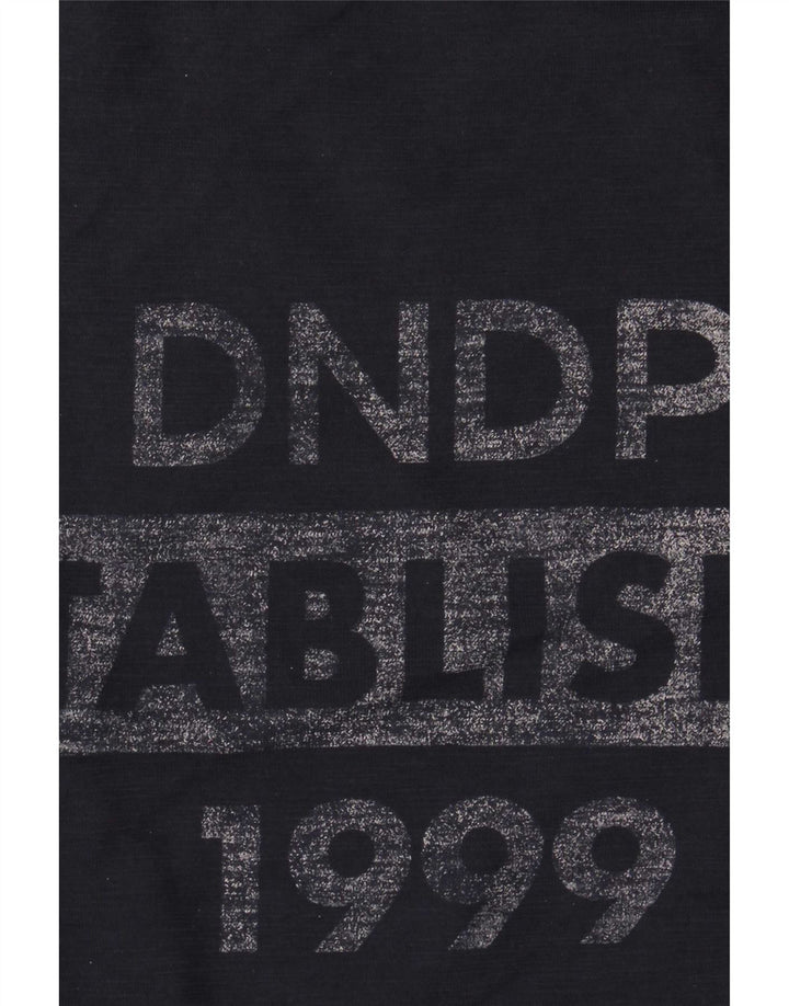 Dondup Hombre Camiseta Gráfica Top Medium Azul Marino Algodón