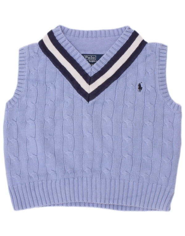 Polo Ralph Lauren Camiseta sin mangas para niño 2-3 años Azul Colorblock Algodón