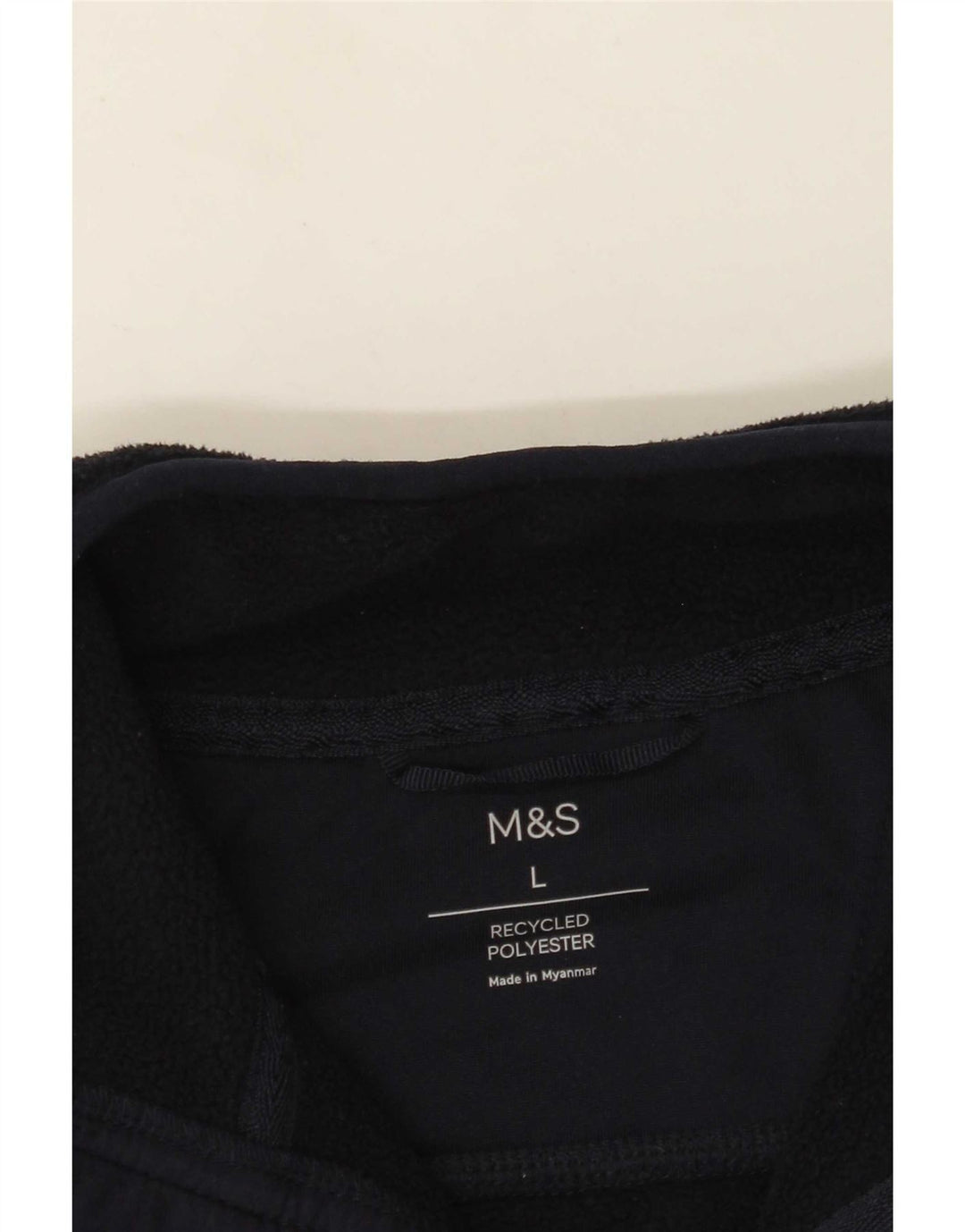 Marks & Spencer Chaleco polar para hombre UK 40 Large Poliéster azul marino